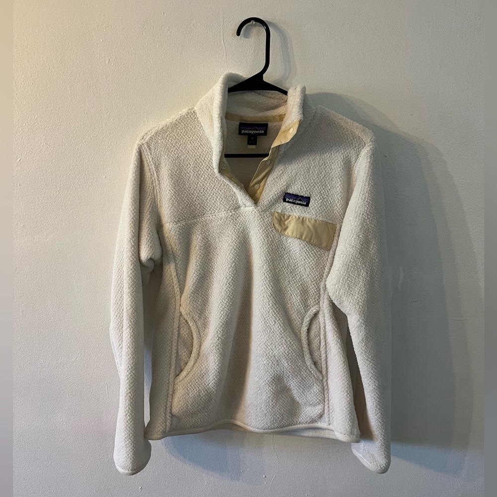 Patagonia white fleece